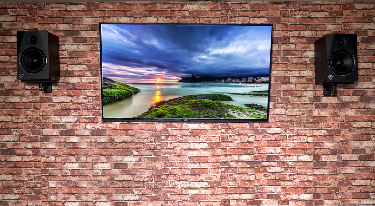 Pair Wall Mount Swivel Brackets For Yamaha HS8 HS8 Studio Monitor