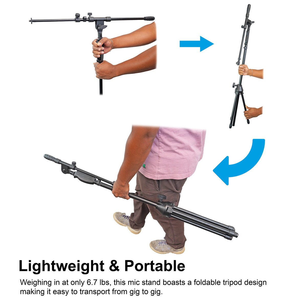 Rockville IPS22 Smartphone/Tablet Mount - Screws In To Any Mic Stand Or Boom Arm - Foto 11