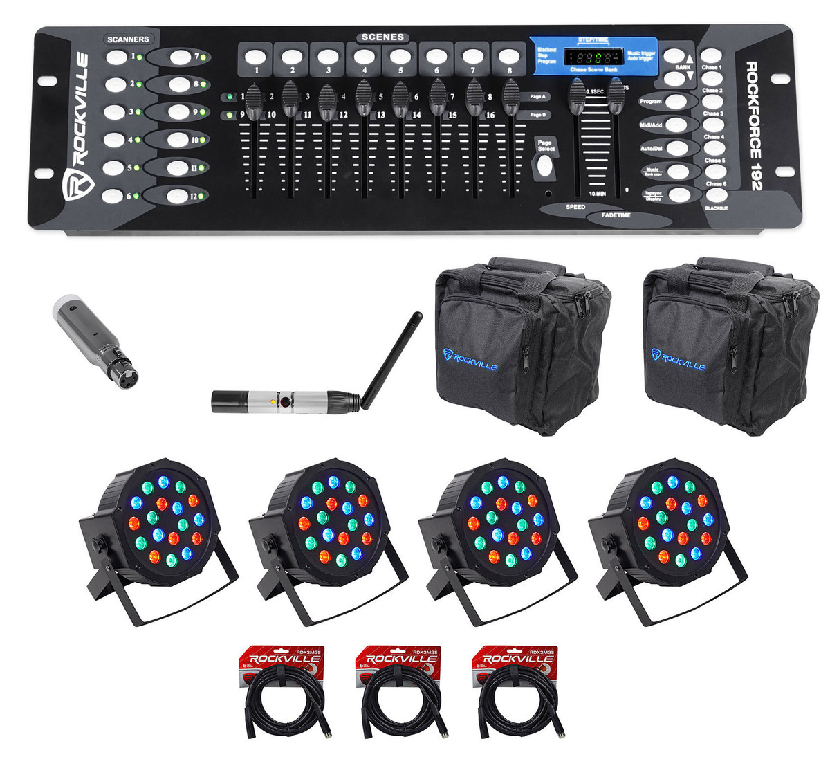 DMX Controller 192 DMX 512 Controller for DJ Lights DMX Console