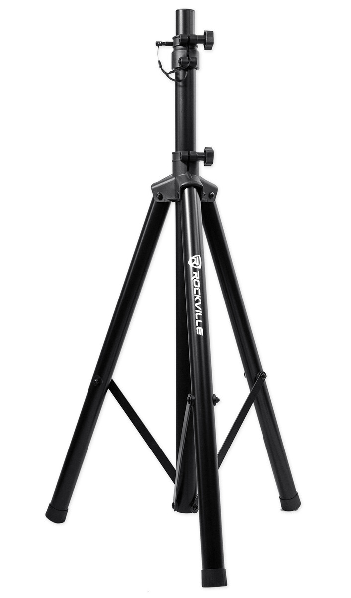 Rockville RVES05 Black Heavy Duty Tripod Pole-Mount DJ Pa Speaker Stand