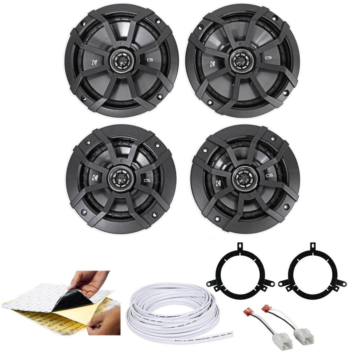 Kicker CS Sound Bar+Front Speakers Replacement Kit For JEEP WRANGLER JK 200710 124.95