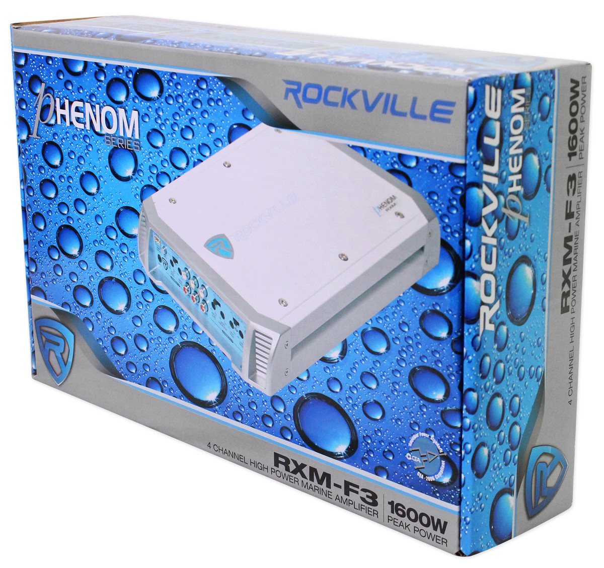 Rockville RXM-F3 1600 Watt Marine/Boat 4 Channel Amplifier - Foto 7