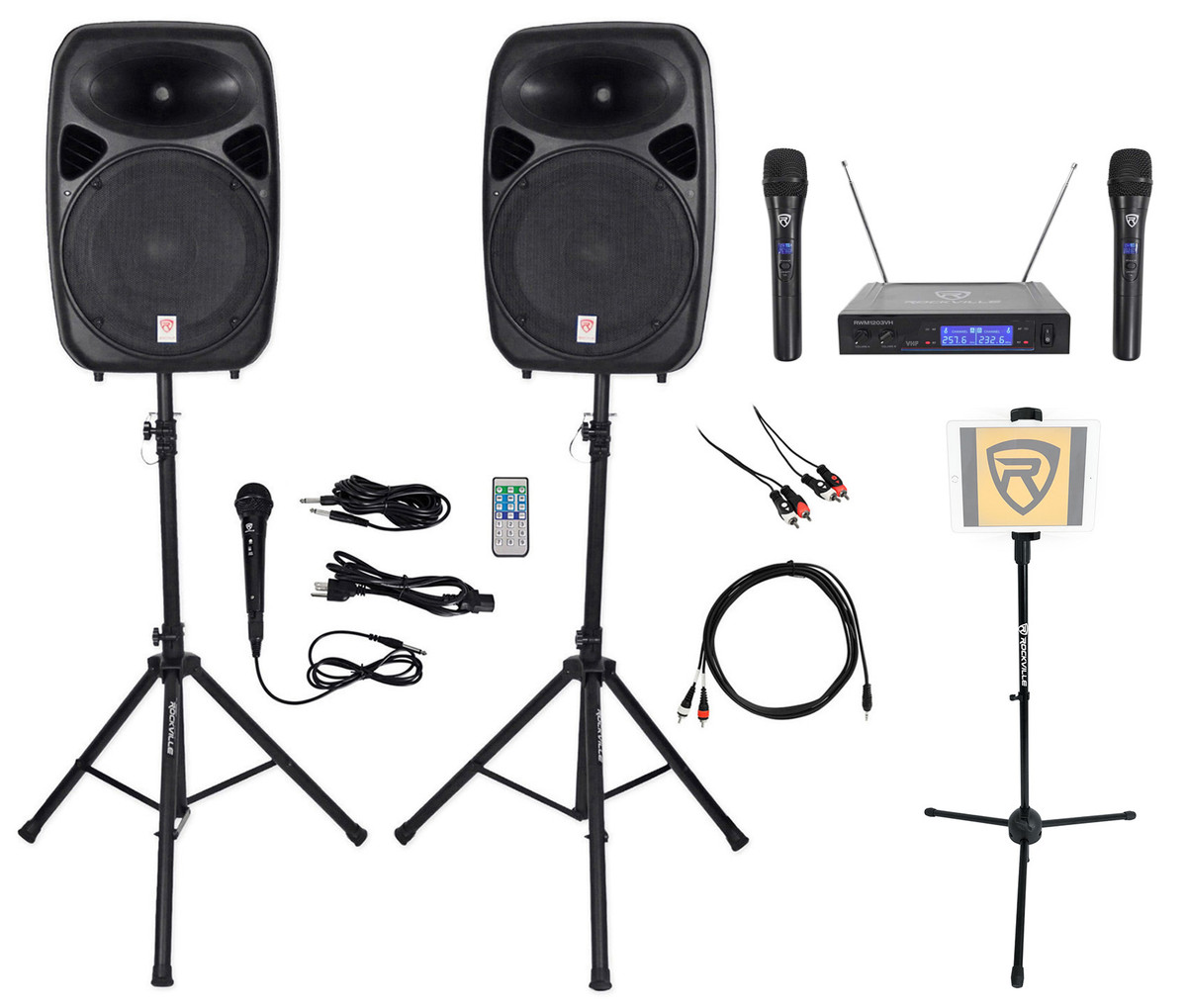 Rockville Dual 8 Phone/ipad/Laptop  Karaoke Machine