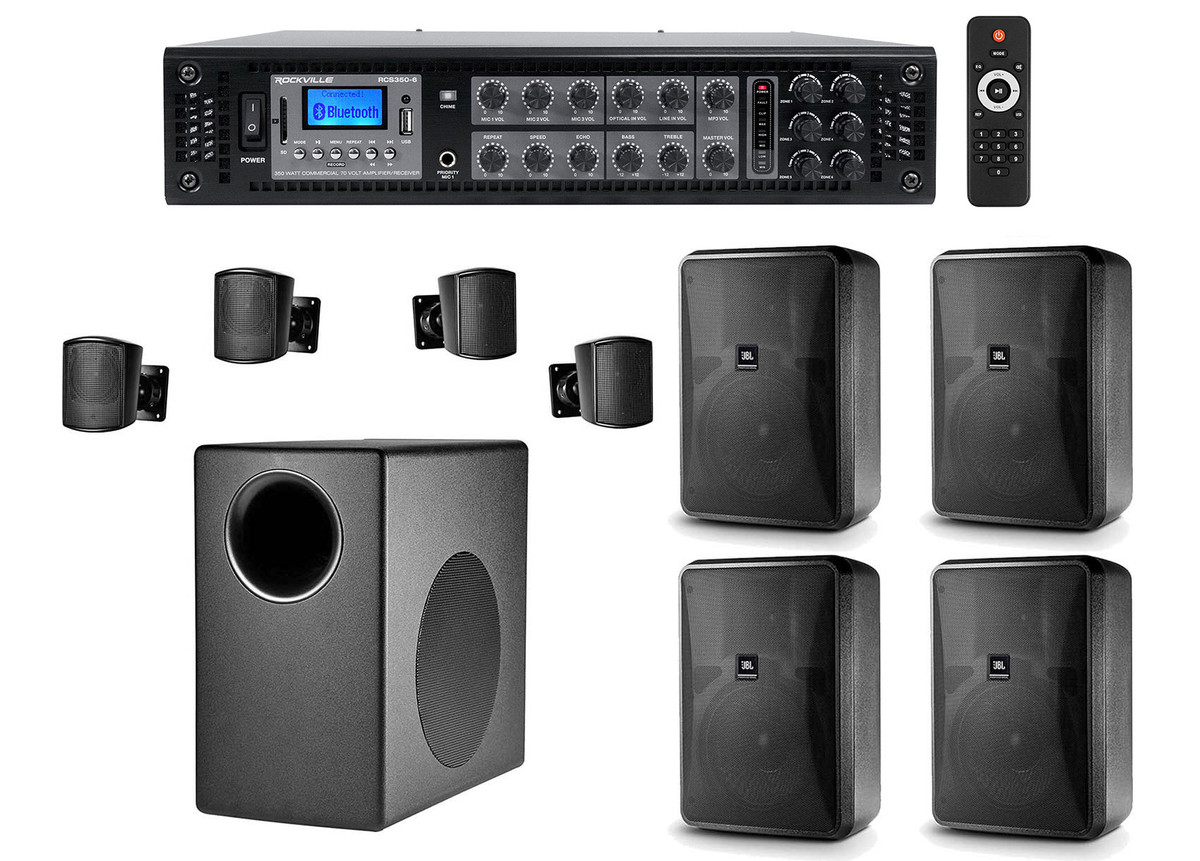 RCS350-6 350 6 Zone 70v Amplifier/Bluetooth