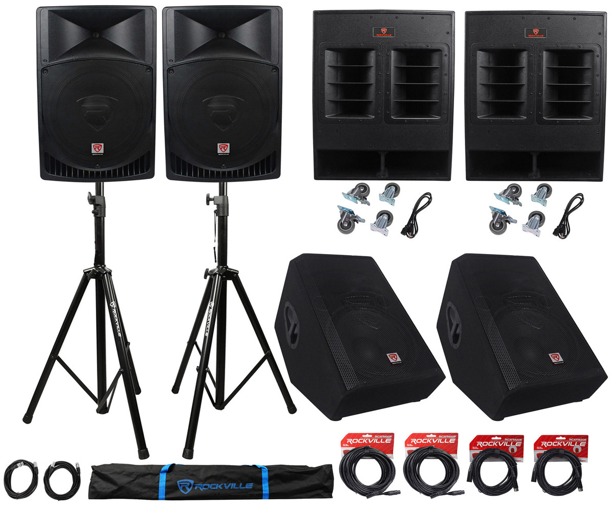 Rockville package hot sale pa system