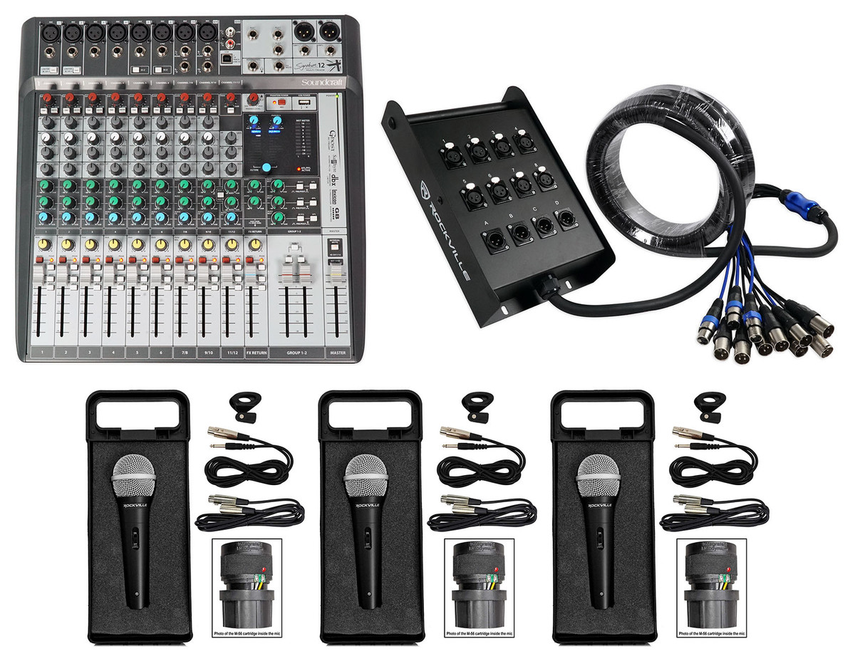 Soundcraft Signature 12 MTK 12MTK Mixer w/ Interface+Snake Cable+(