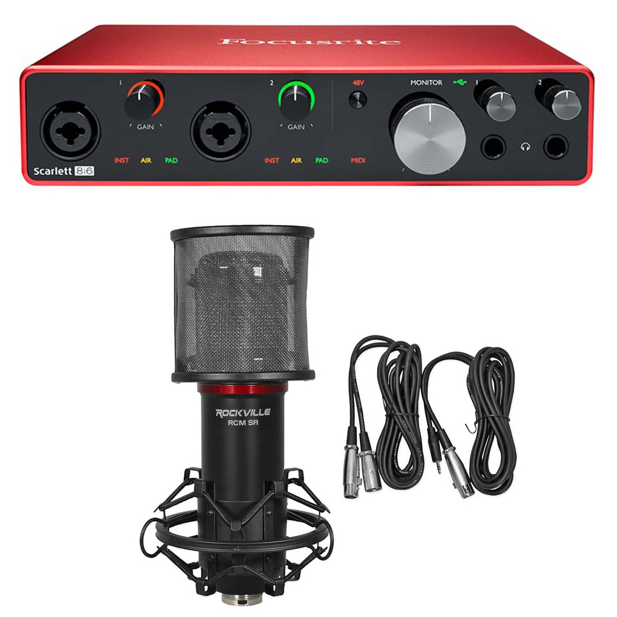 Focusrite SCARLETT 8I6 3rd Gen 192KHz USB Audio Recording