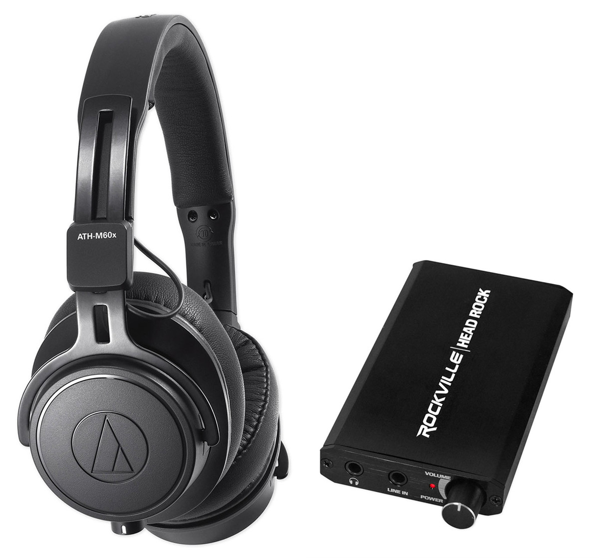 Audio Technica ATH-M60X Monitor Headphones+Rechargeable Headphone