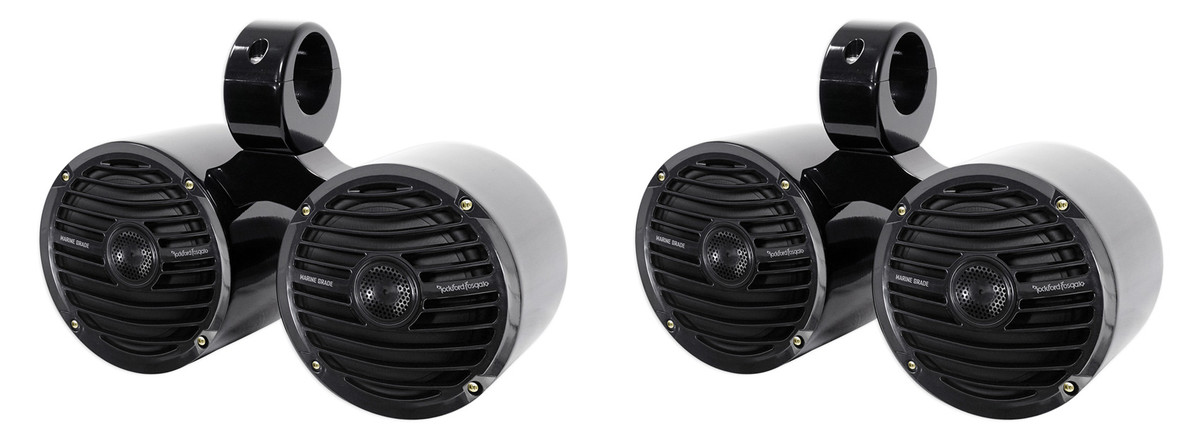 Rockford Fosgate RM1652B Marine 6.5 Full Range Speakers - Black