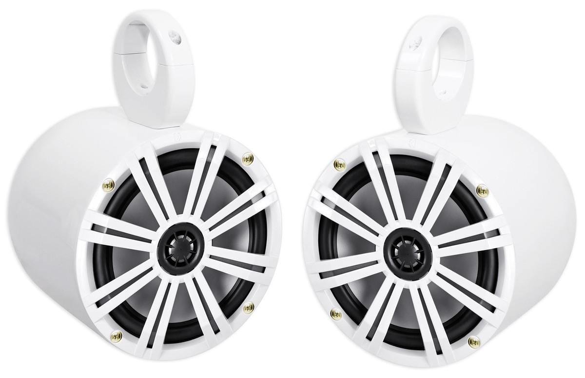 kicker boat tower speakers
