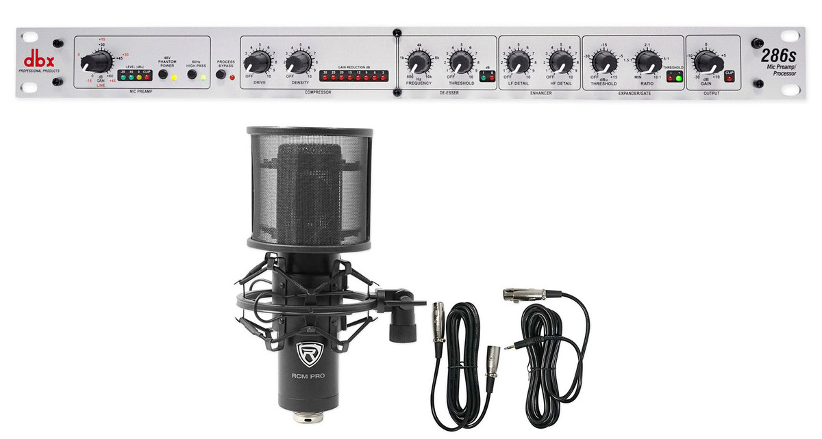 DBX 286S Microphone Mic Pre-Amp Processor 286 S, Phantom Power+Condenser Mic