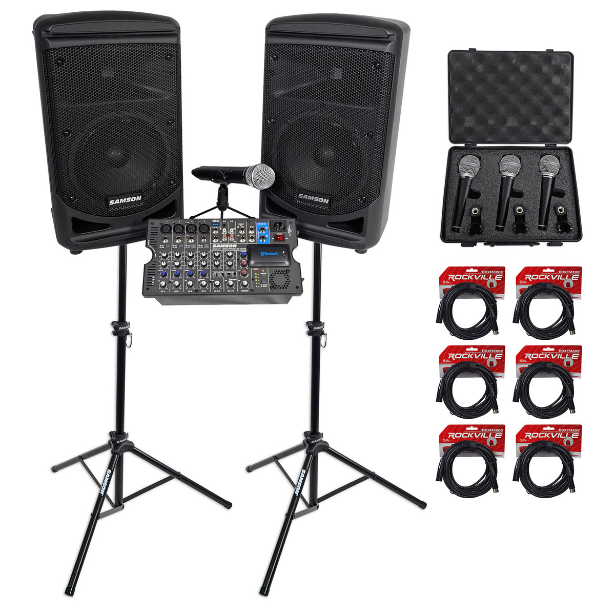 Samson Expedition XP800 Portable PA System with Bluetooth, Karaoke
