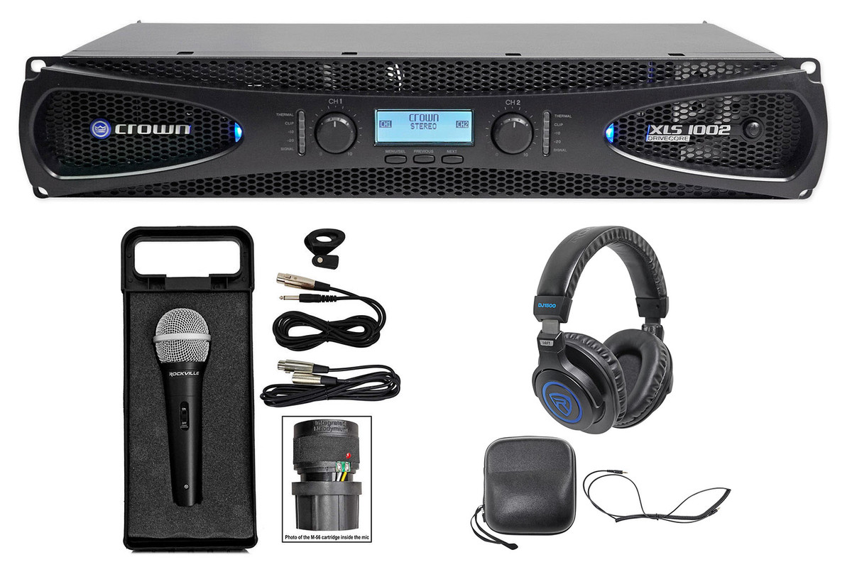 Crown Pro XLS1002 XLS 1002 700 Watt DJ/PA Power Amplifier