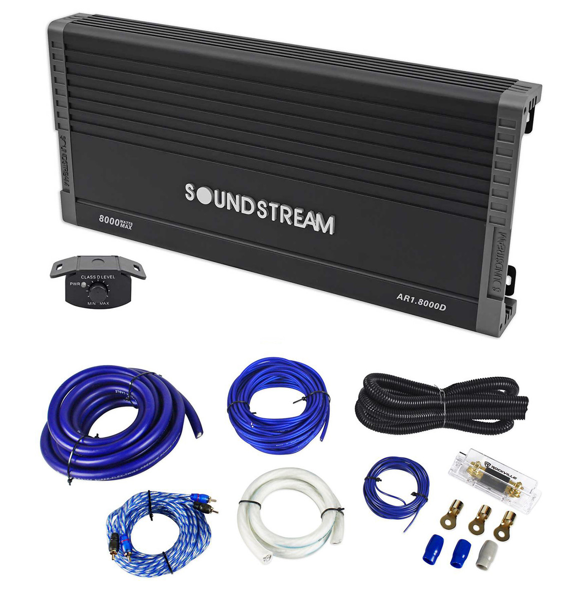 SOUNDSTREAM AR1.8000D ARACHNID Series 8000w Mono Amplifier 1-Ohm