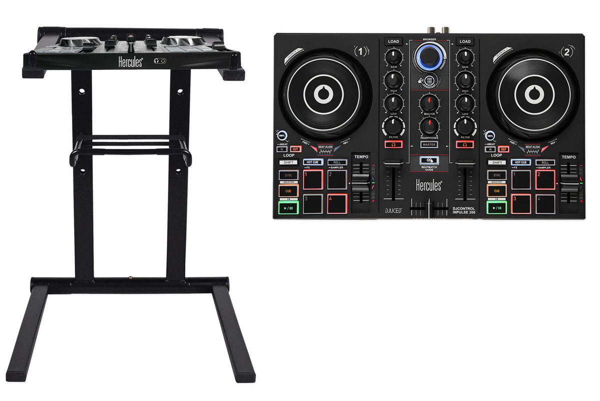 Hercules DJ CONTROL INPULSE 200 4-Pad DJ Controller w/Sound