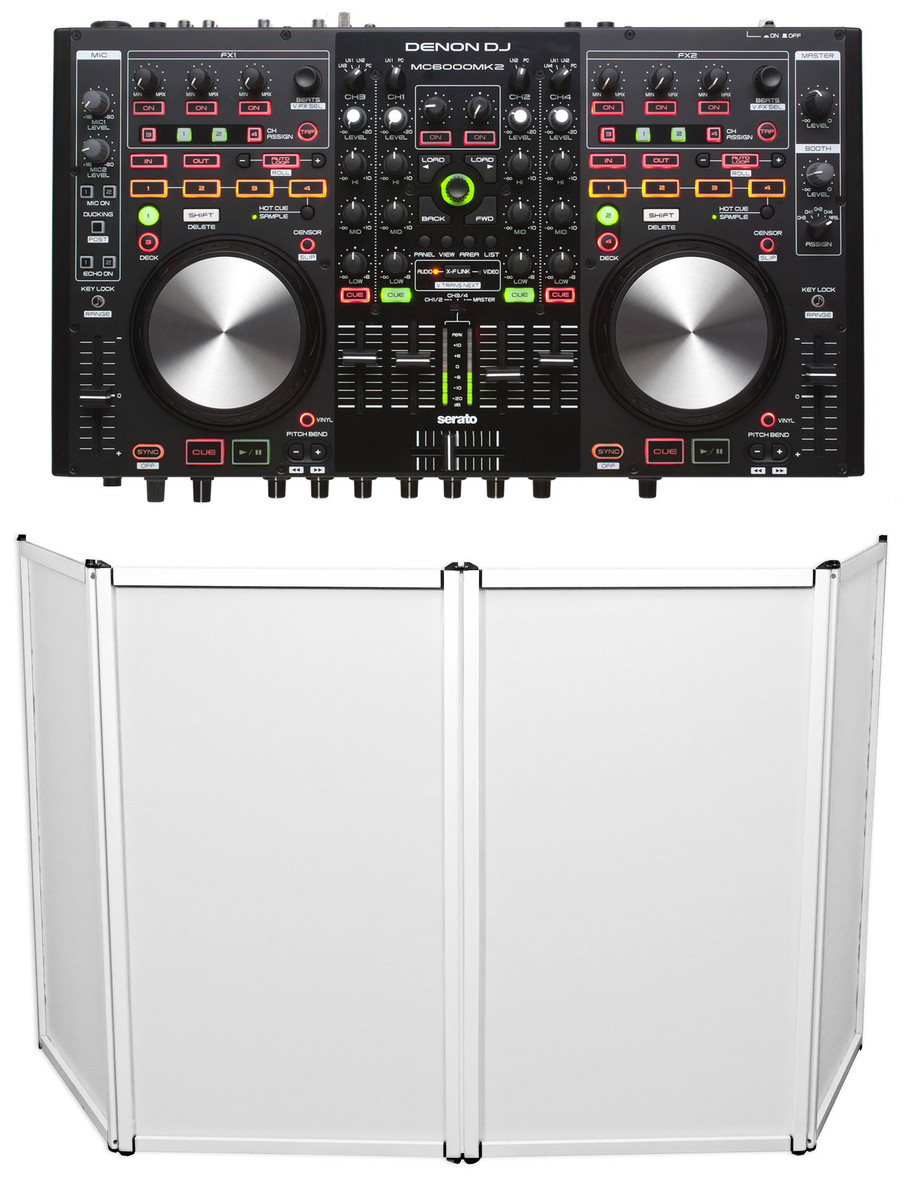DENON MC6000 MK2 Serato DJ Controller Digital Mixer w/ USB Interface +  Facade
