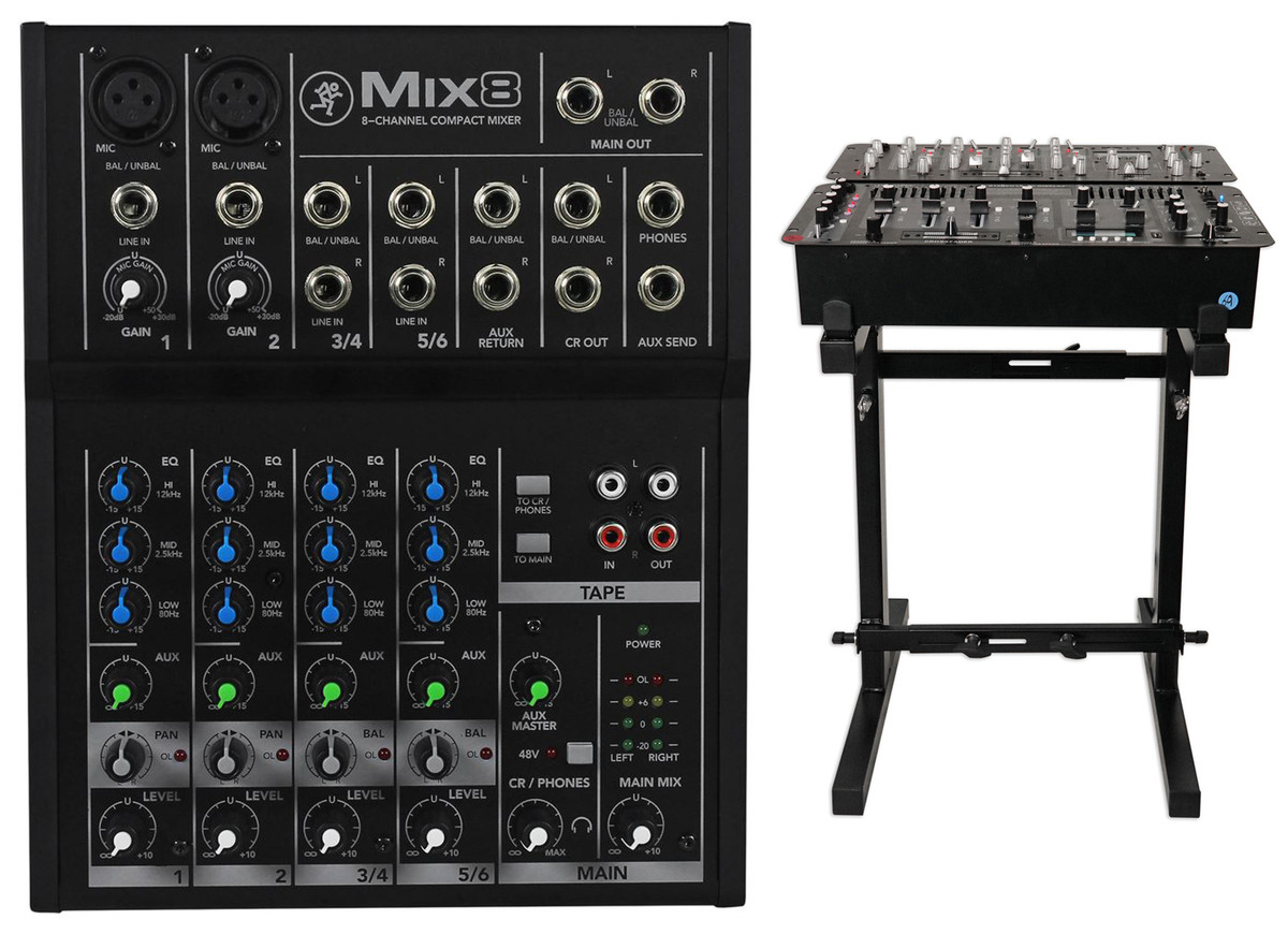 New Mackie Mix8 8-Ch Compact Mixer Constructed With a Durable