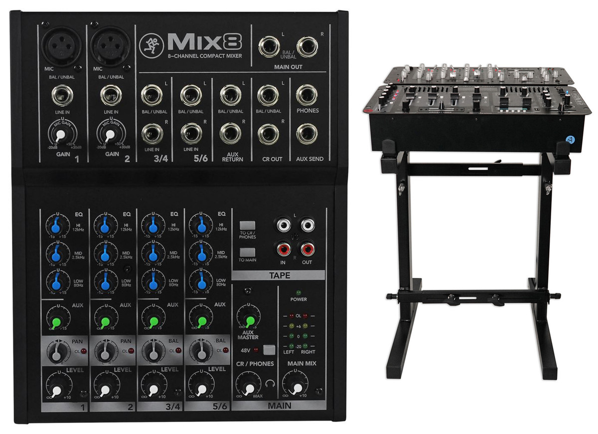 solnedgang mælk diagram New Mackie Mix8 8-Ch Compact Mixer Constructed With a Durable Metal  Chasis+Stand - Rockville Audio