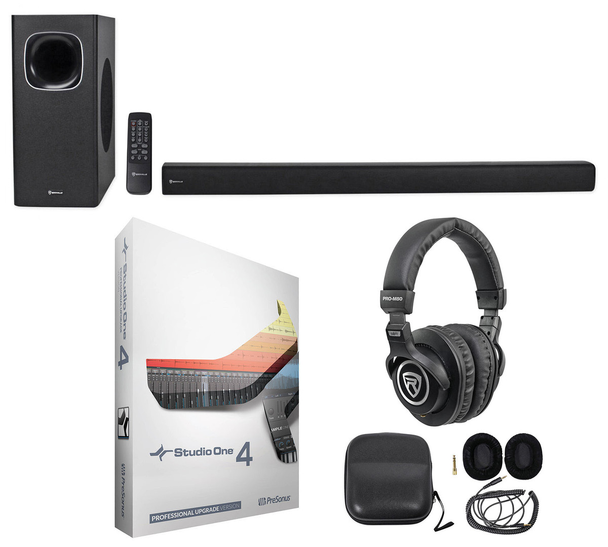 Presonus Studio One 4 Pro Upgrade from Artist/Producer+Soundbar+Headphones  - Rockville Audio