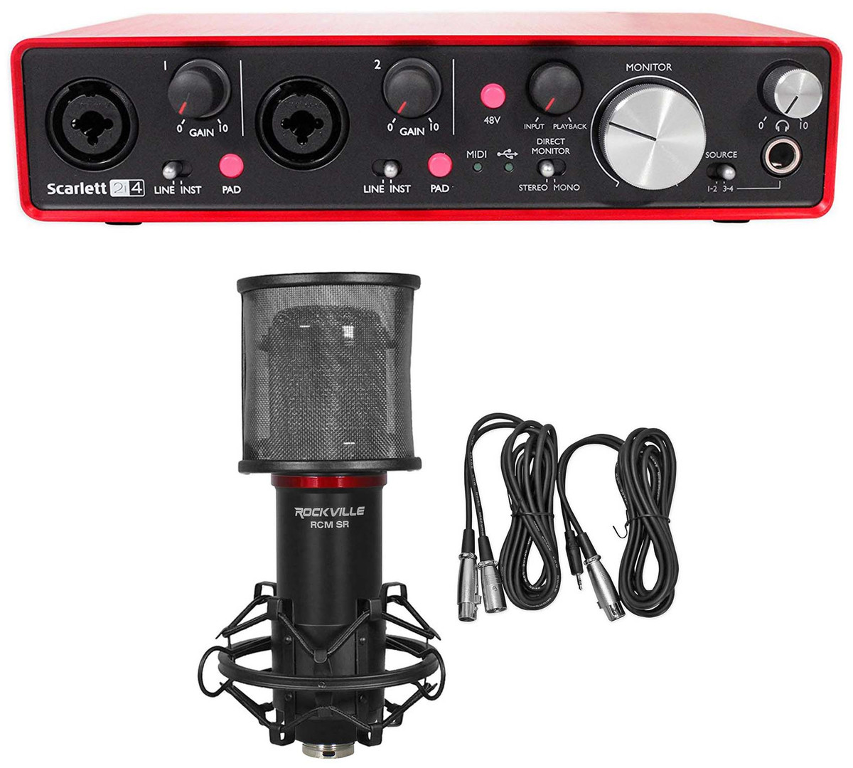 audio-technica at2020 focusrite scarlett 2i2