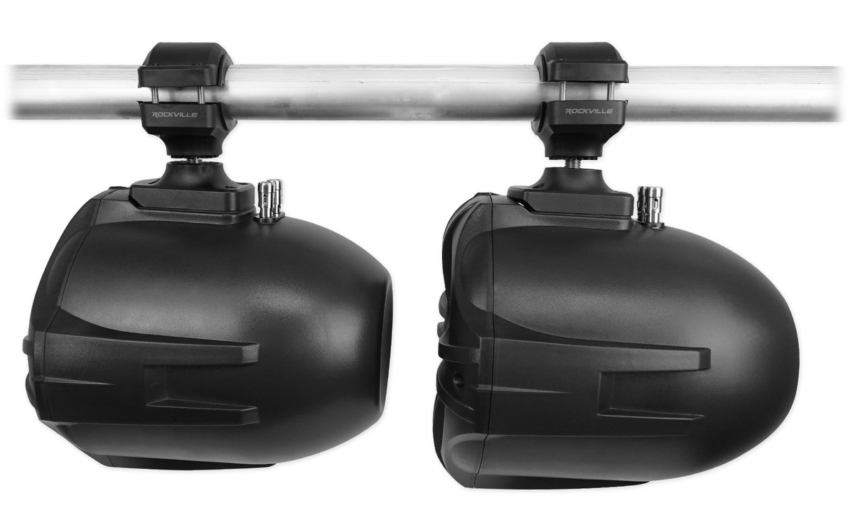 (2) Rockville RWB70B 6.5" 360° Swivel Tower Roll Bar Speakers for Jeep