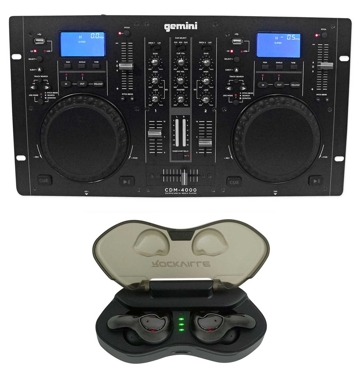 gemini CDM-4000 DJコントローラー（Gemini CDM-4000 2 Ch. Dual