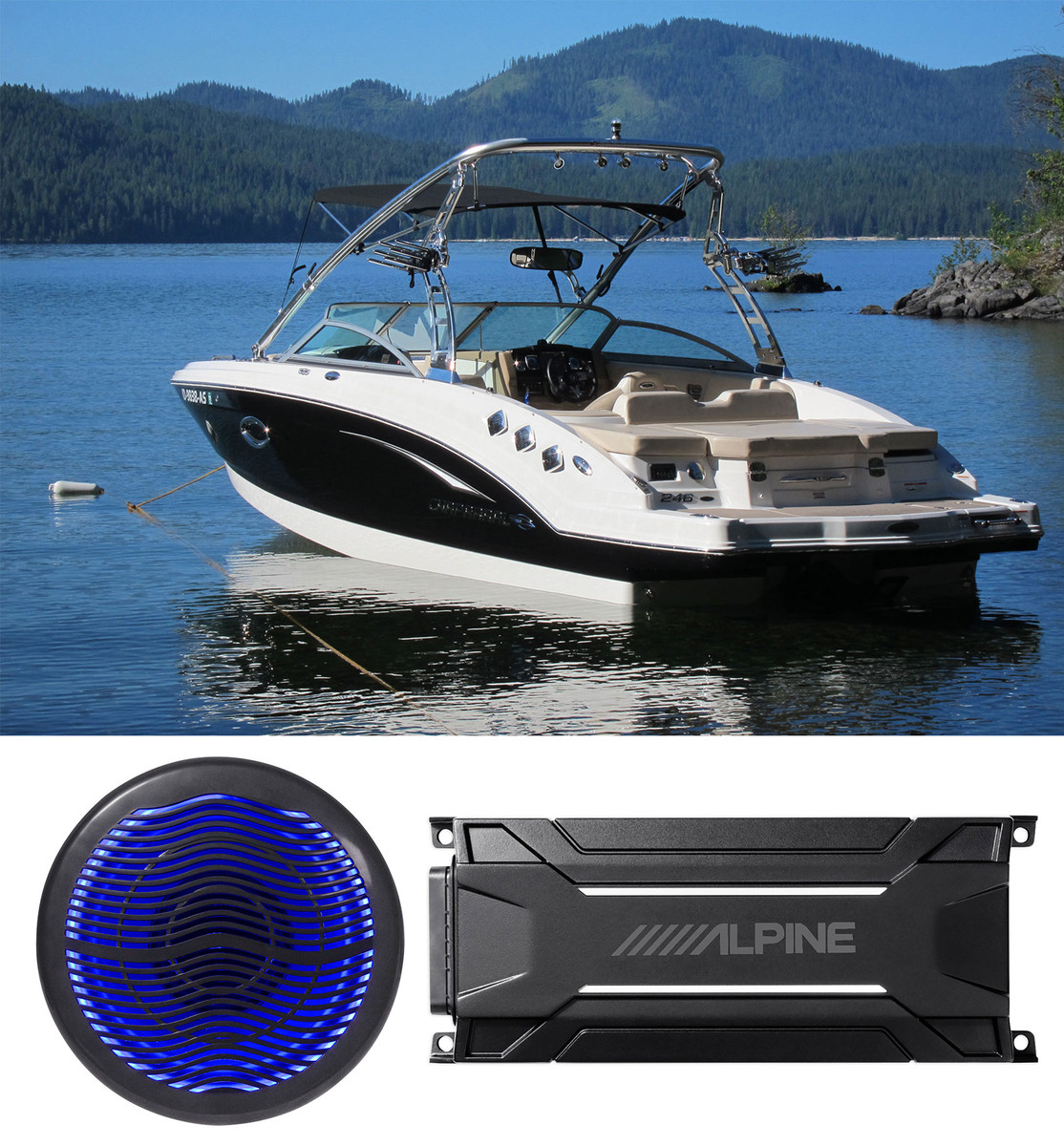 free air subwoofer boat