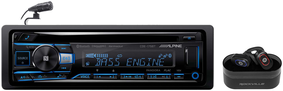  Alpine CDE-175BT CD Receiver with NFC & Bluetooth® Wireless  Technology : Electronics