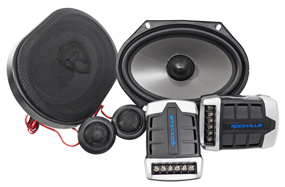 Pair Rockville 6x8 5x7 Component Car Speakers 900