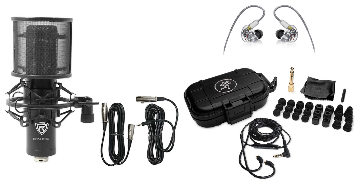 Mackie MP-460 Quad Balanced Armature In-Ear Monitors+Hard