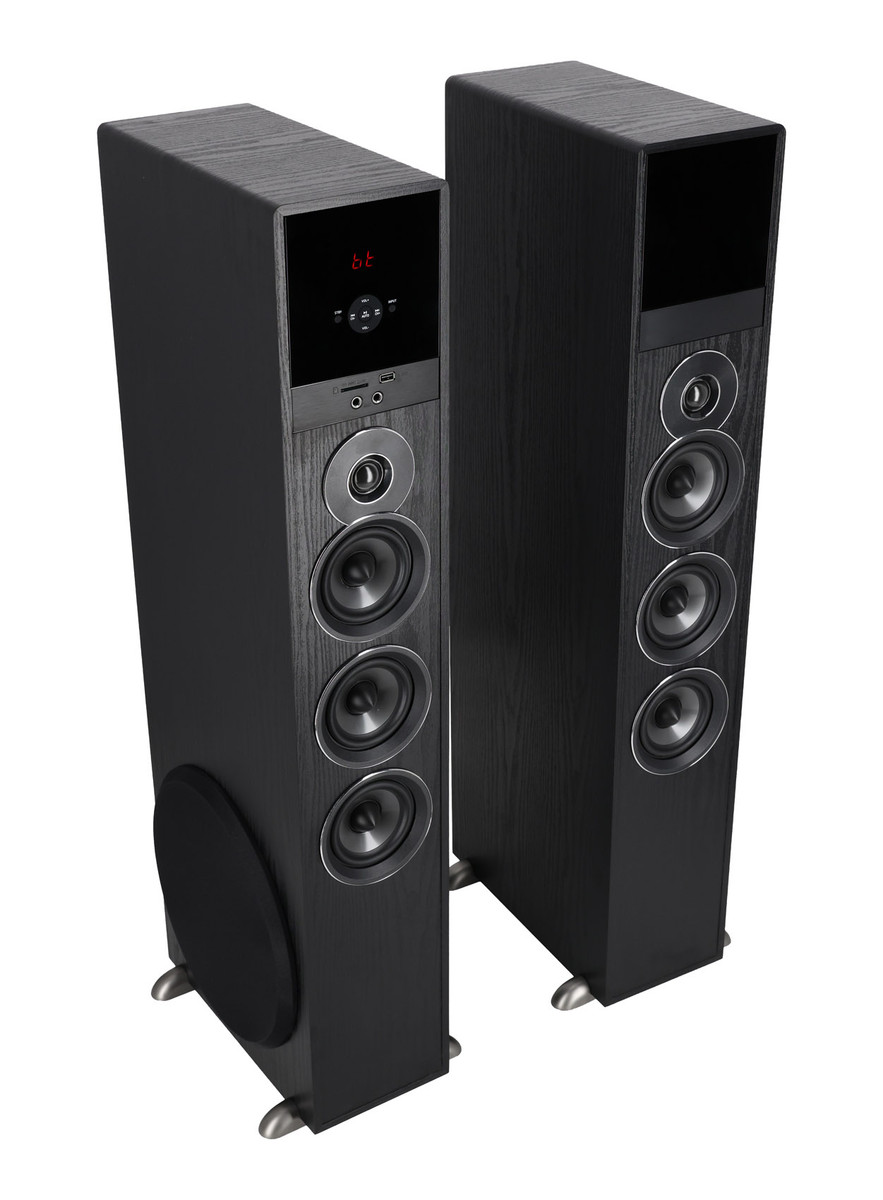 Rockville TM150B Black Home Theater System Tower Speakers 10