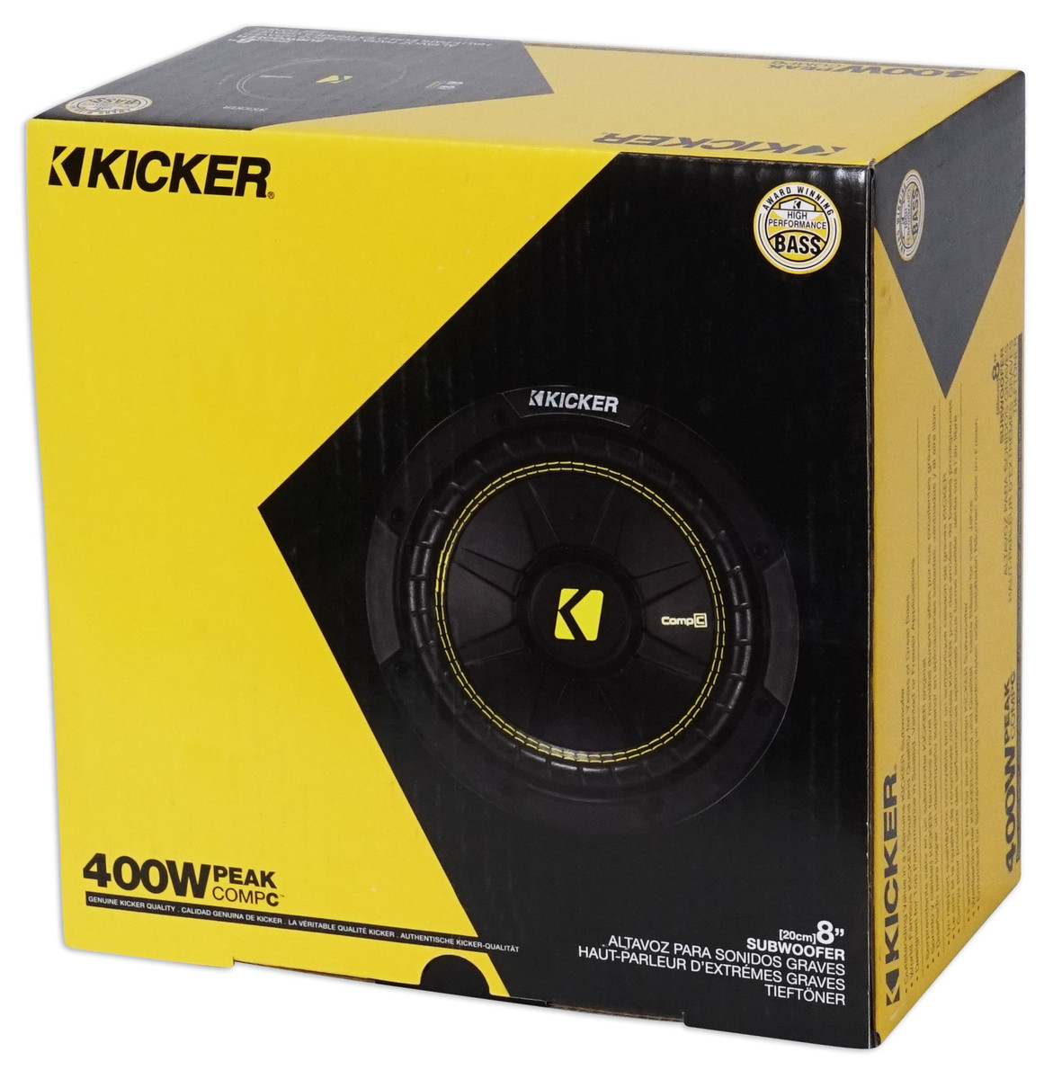 (4) Kicker SVC 8" Subwoofers+Sub Box Enclosure For 2007 CURRENT GM Crew Cab 504.75