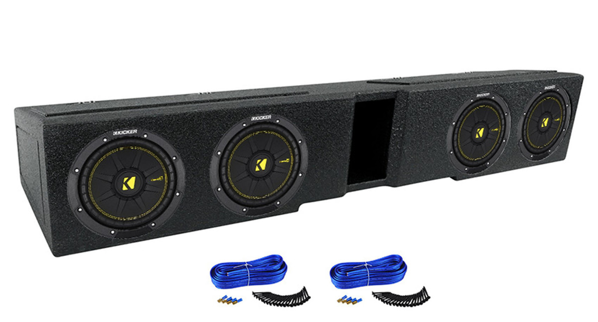 Polk Audio (2) DB1042SVC 10 2100w Car Audio Subwoofers Bundle with  Rockville Sealed Sub Box Enclosure (4