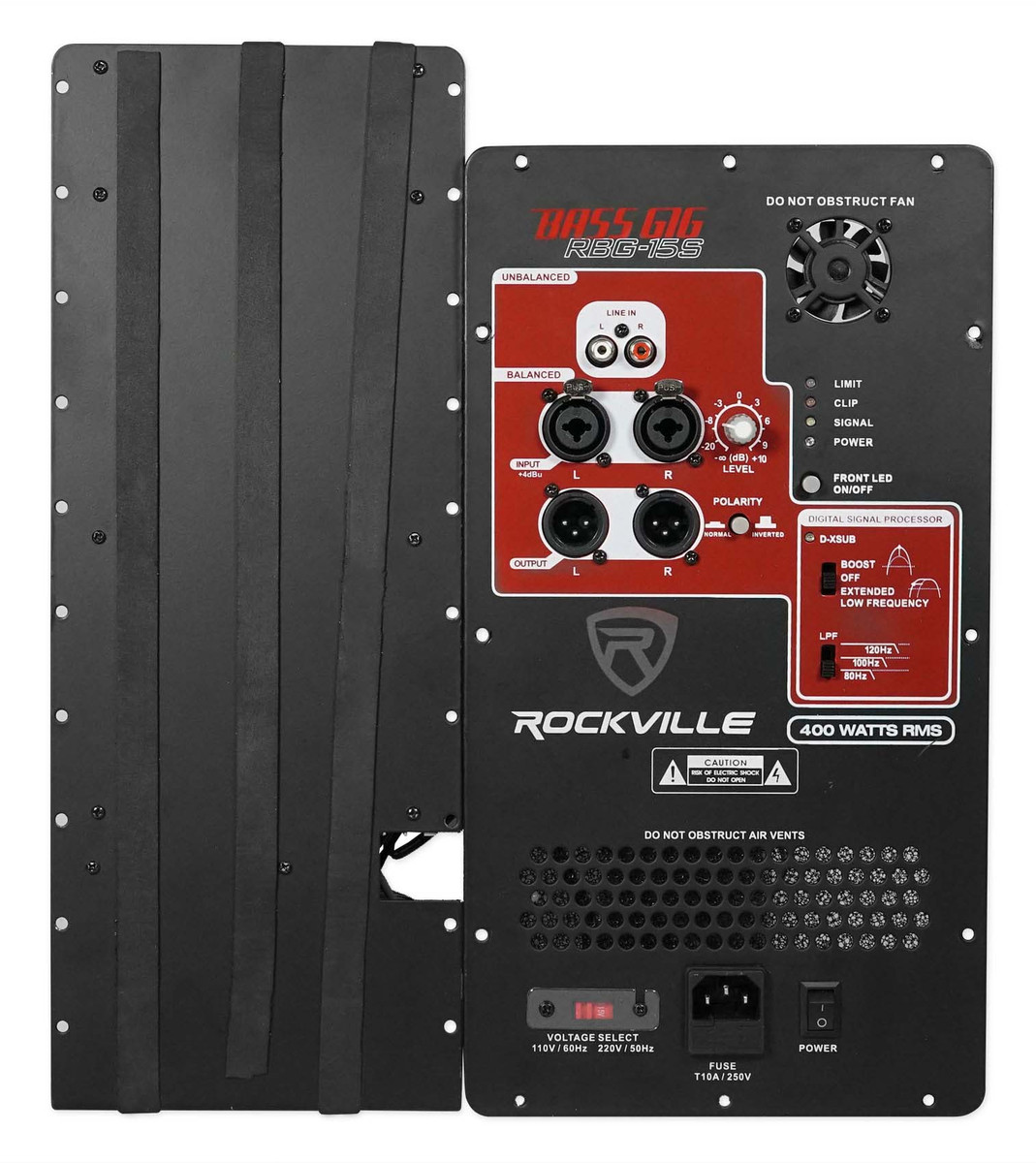 Rockville RBG15S AMP SU 1600w Active Powered Pro PA Subwoofer Amp