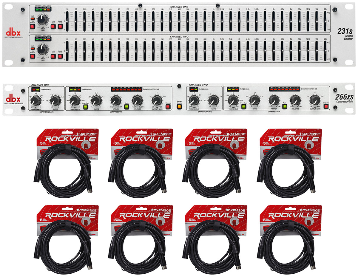 DBX 231S Dual 31 Band Graphic Equalizer Audio Rack Mount EQ+