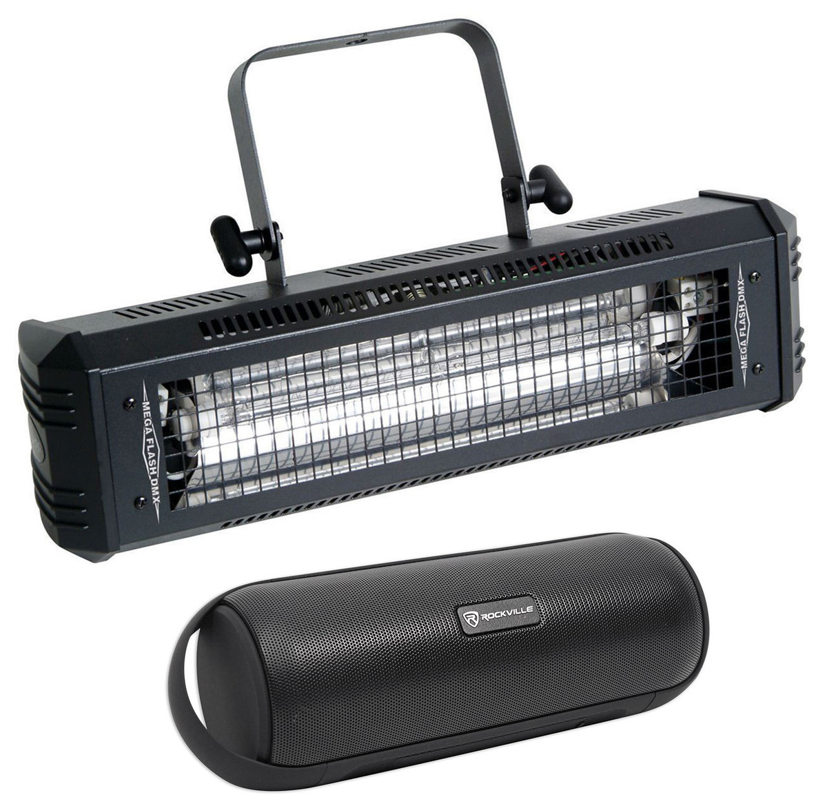 American DJ Mega Flash DMX 800w DMX Strobe Light w/ Sound Sensor + Free  Speaker!