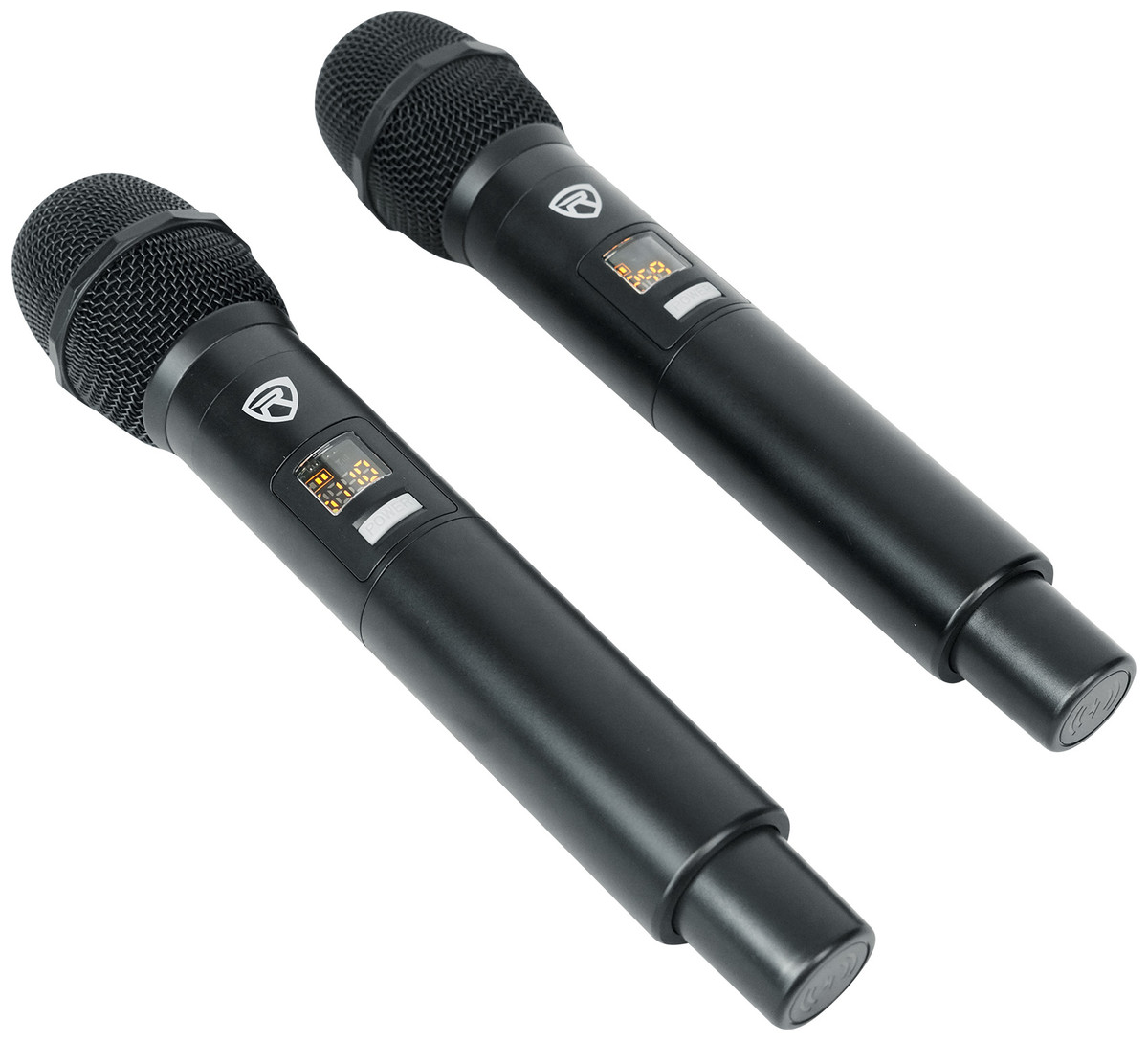 Rockville Radio Rockville RWM1202VH VHF Wireless Microphone System &ndash; Dual Handheld Mics With Metal Receiver Rockville Microphone