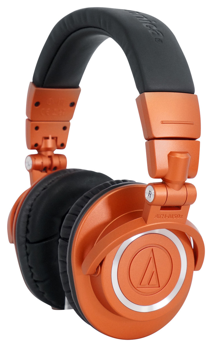 Limited Edition Audio Technica ATH-M50XMO ATH-M50X Headphones Metallic  Orange