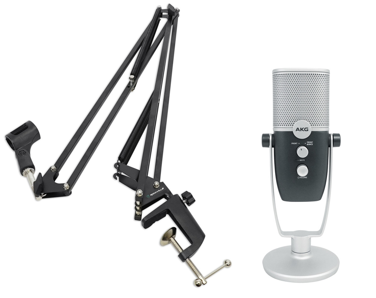 AKG ARA C22 USB Condenser Microphone+Mic Boom Arm For Recording