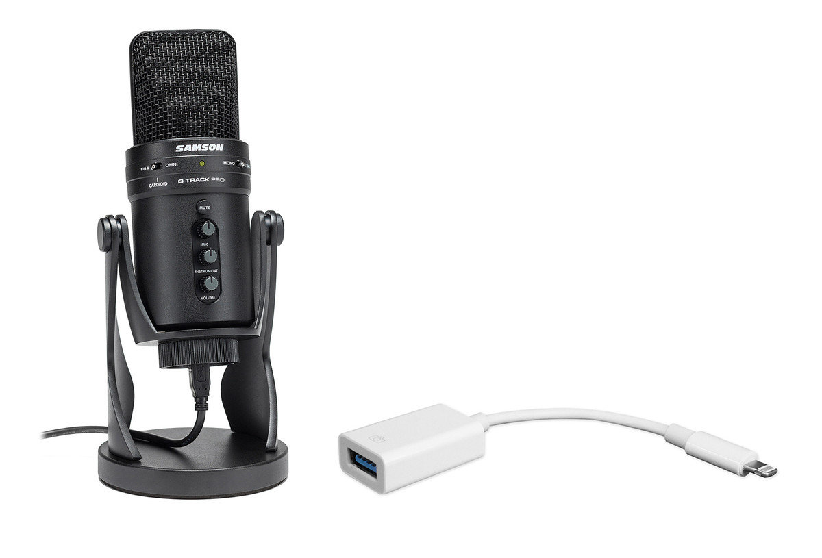 SAMSON G-Track Pro USB Recording Microphone+iPhone/iPad - Rockville