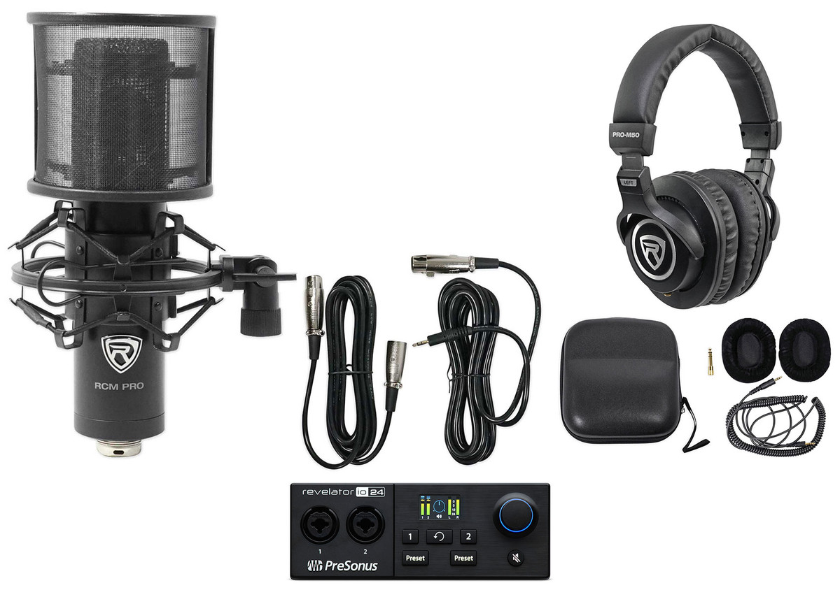 Presonus Revelator io24 Bus-Powered USB-C Recording Interface+Mic+Headphones