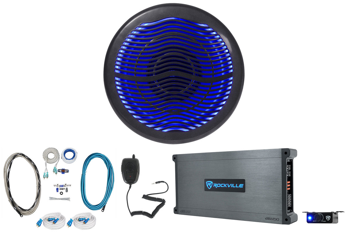 Subwoofer And Amp Package Rockville RTB12A 12 600w Powered