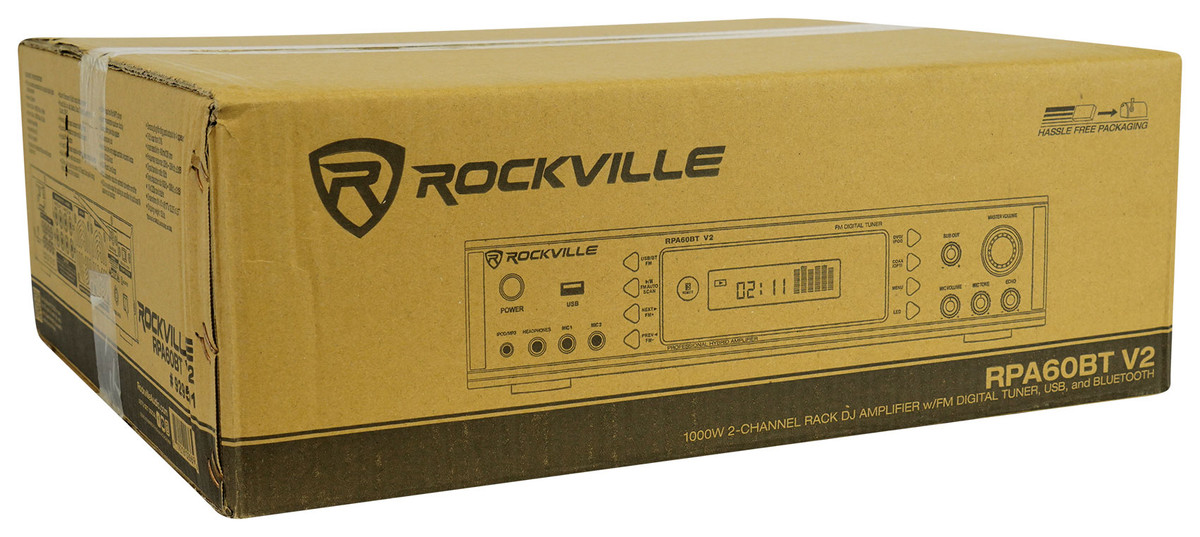 Rockville RPA60BT Home Theater Receiver Amp+(8) 5.25