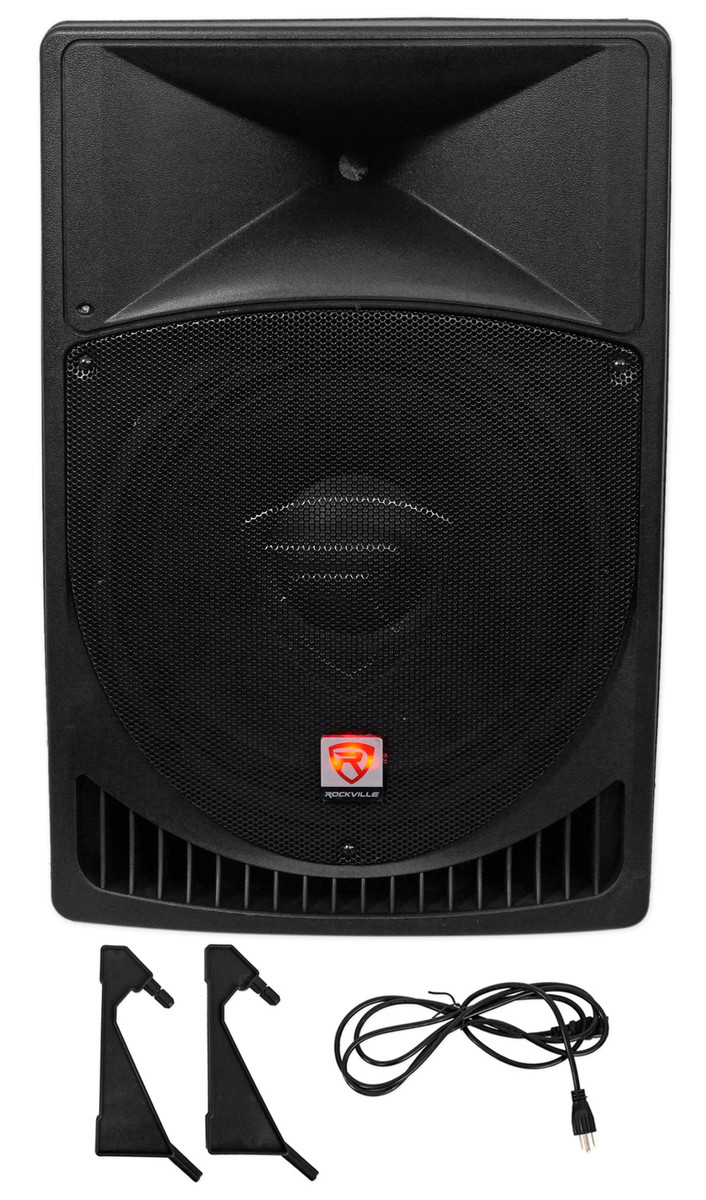 Rockville RPG15 15" Professional Powered Active 1,000 Watt 2-Way DJ PA  Speaker