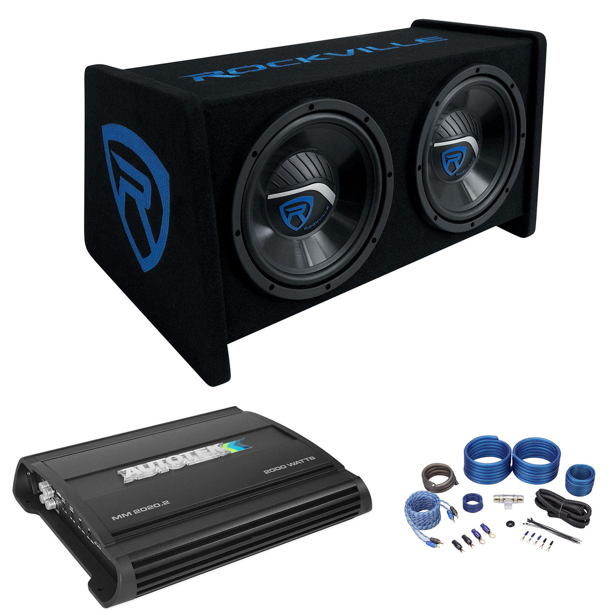 rockville 10 sub with built in amp