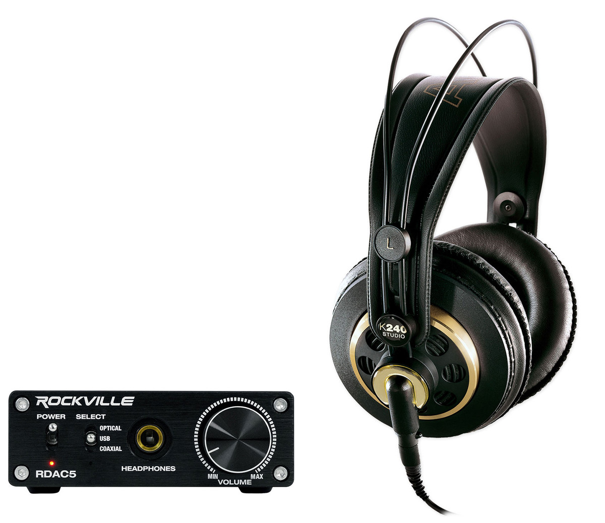 AKG K240 Studio Recording Monitoring Headphones+DAC Headphone Amp