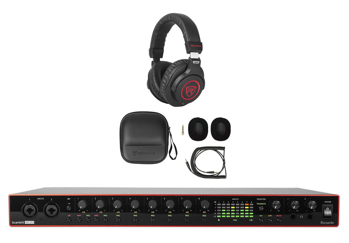 Focusrite Scarlett 18i20 3rd Gen 18-in, 20-out USB audio interface+  Headphones