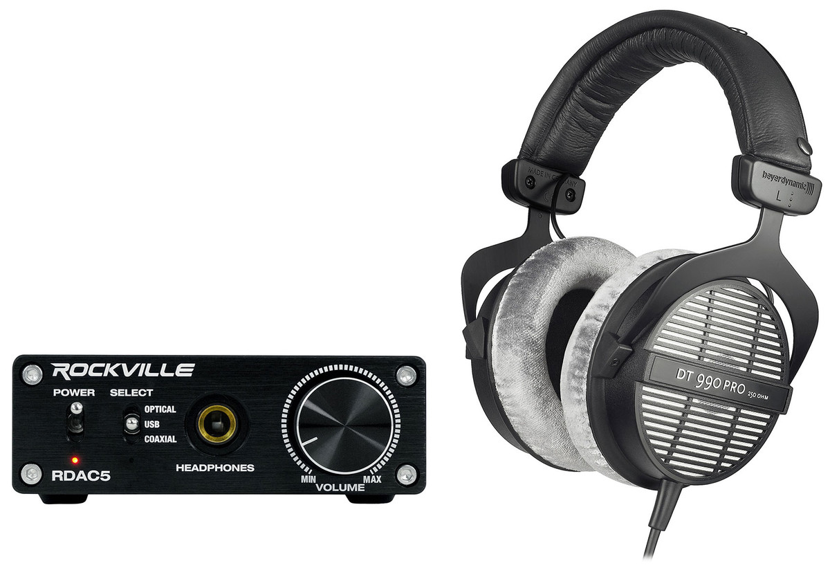 Beyerdynamic DT-990-PRO-250 Studio Monitor Headphones+DAC 