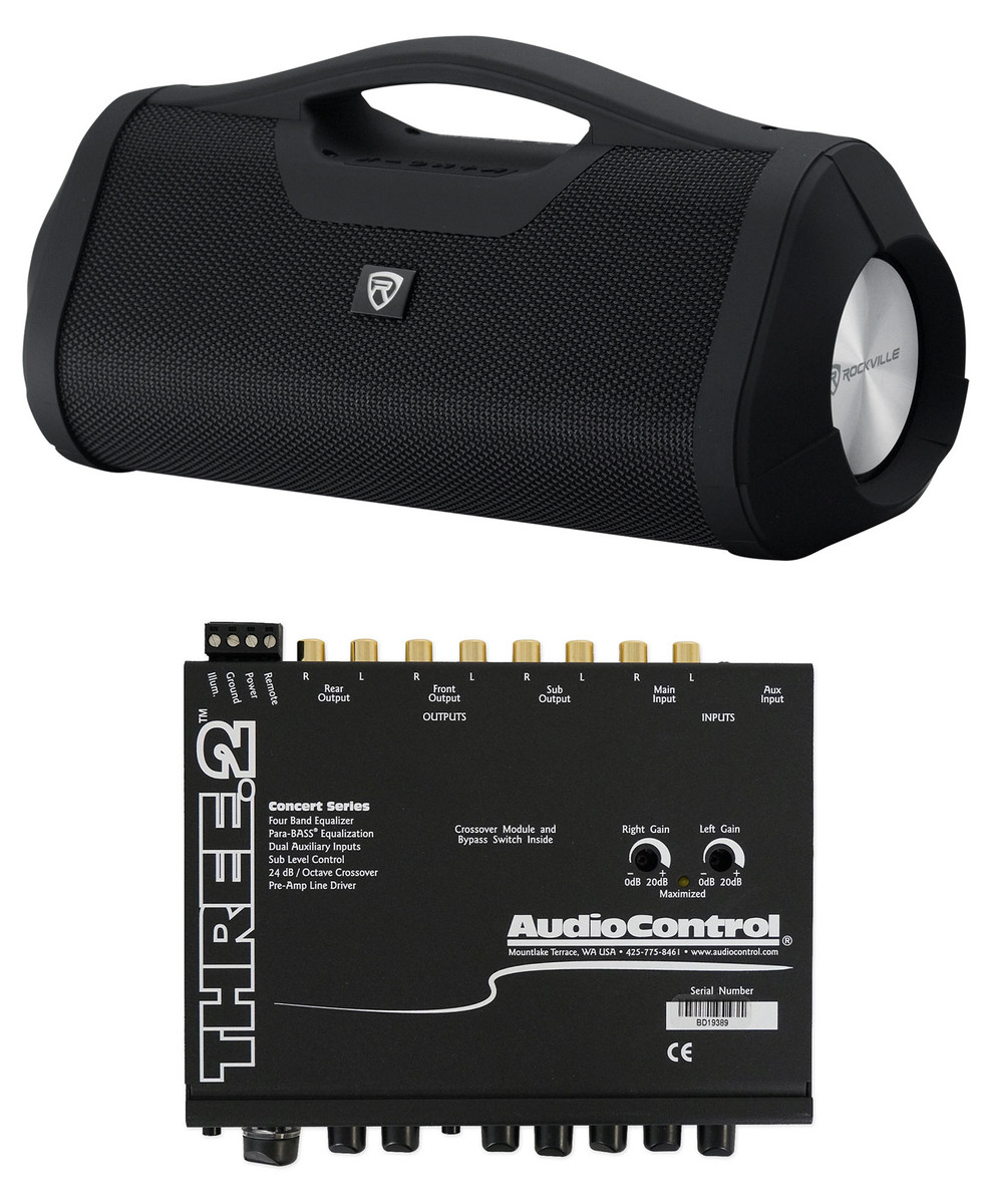 AudioControl THREE.2 EQ Car Equalizer w/ Crossover + Bluetooth Speaker - Audio