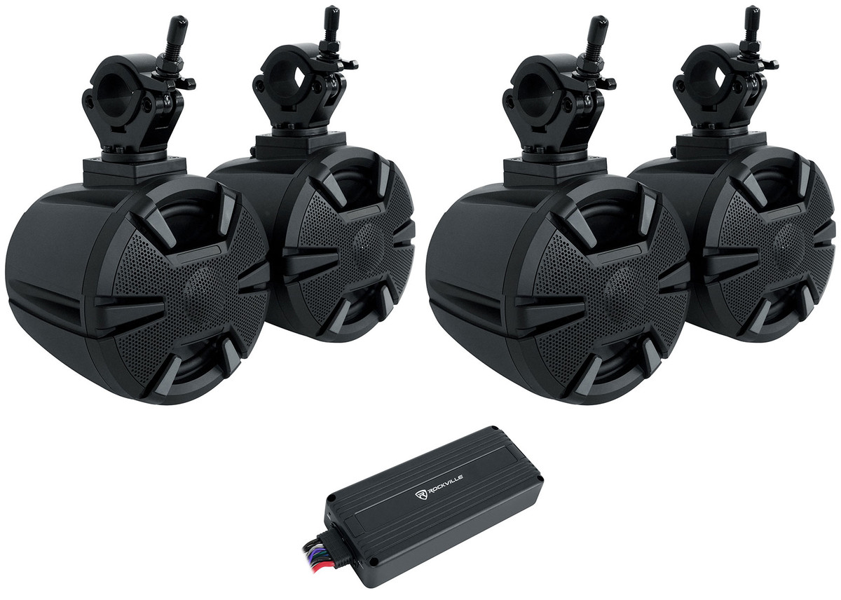 4 Alpine SPV-65-SXS 6.5” 225w Tower Speakers+Bluetooth